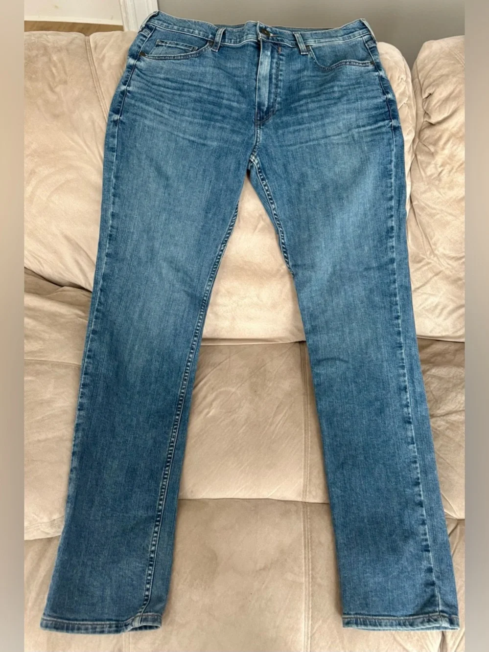 PAIGE Lennox Jeans‎ Mens 33 Slim Fit Derrik Blue Stretch Denim